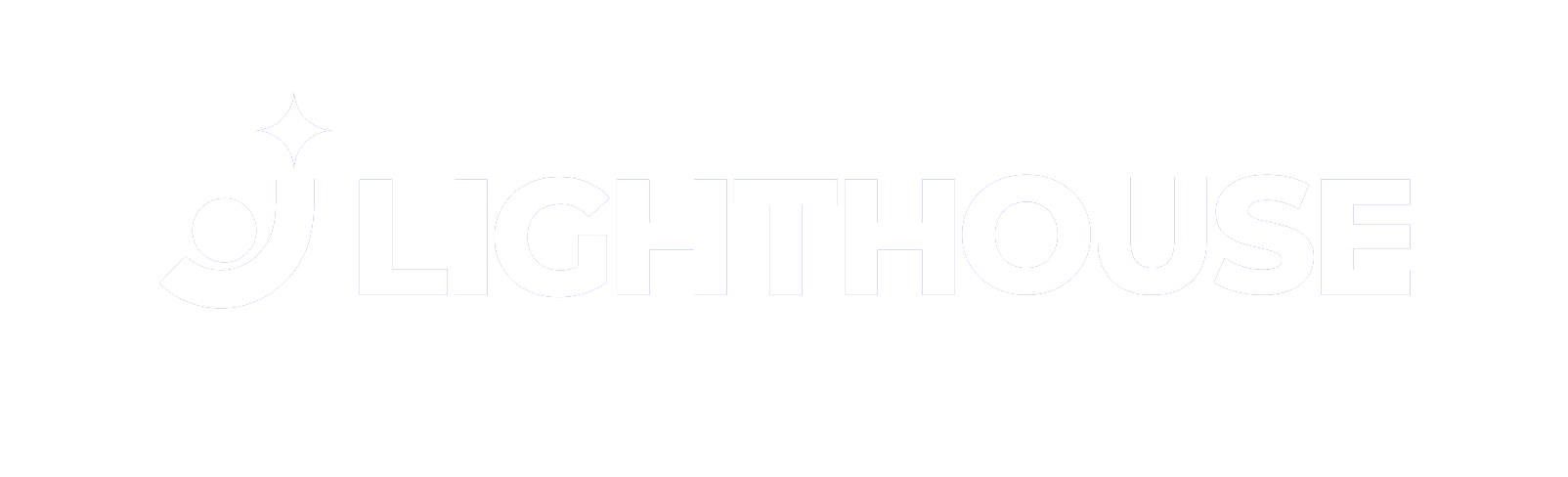 Logo Lighthouse màu trắng